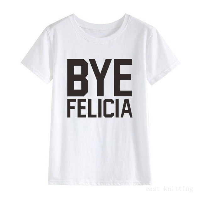 H712 estilo de la moda de las mujeres Palabras verano de la impresión Tops cuello redondo mangas cortas blancas