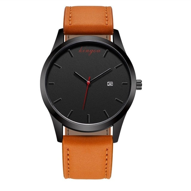 5 cm Espejo de cristal de moda Ultra-Thin PU Unisex 45g 4 Accesorios de movimiento informal Nuevo Cuarzo 8 pulgadas Reloj de aleación de correa simple 1