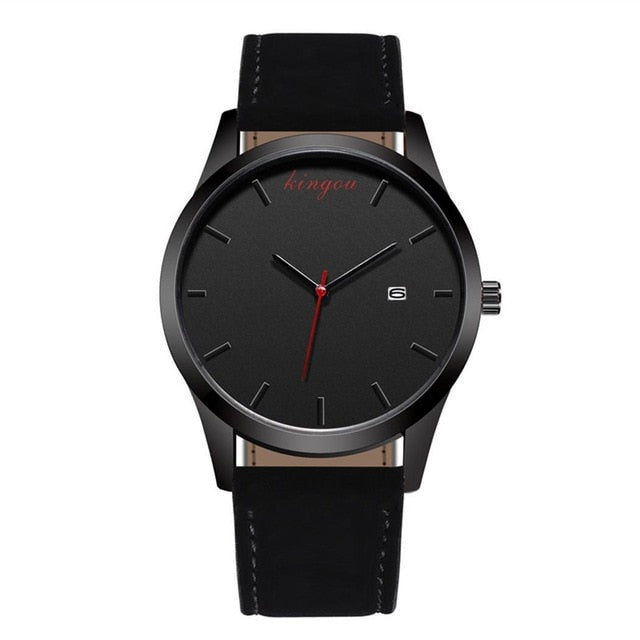 5 cm Espejo de cristal de moda Ultra-Thin PU Unisex 45g 4 Accesorios de movimiento informal Nuevo Cuarzo 8 pulgadas Reloj de aleación de correa simple 1