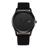 5 cm Espejo de cristal de moda Ultra-Thin PU Unisex 45g 4 Accesorios de movimiento informal Nuevo Cuarzo 8 pulgadas Reloj de aleación de correa simple 1