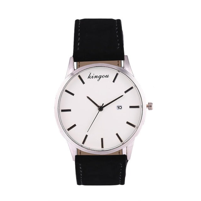 5 cm Espejo de cristal de moda Ultra-Thin PU Unisex 45g 4 Accesorios de movimiento informal Nuevo Cuarzo 8 pulgadas Reloj de aleación de correa simple 1
