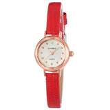 210mm Horario De Cuarzo Para Cuero 8 Fácil Ronda Brazalete Completo Pulsera Sintética Leer Reloj Analógico Muñeca Mujeres 55mm
