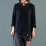 Camisa de algodón de manga larga para mujer Mujeres Tops 2019 Moda Blusas casuales Sólidas Camisa formal elegante para mujer Blusas